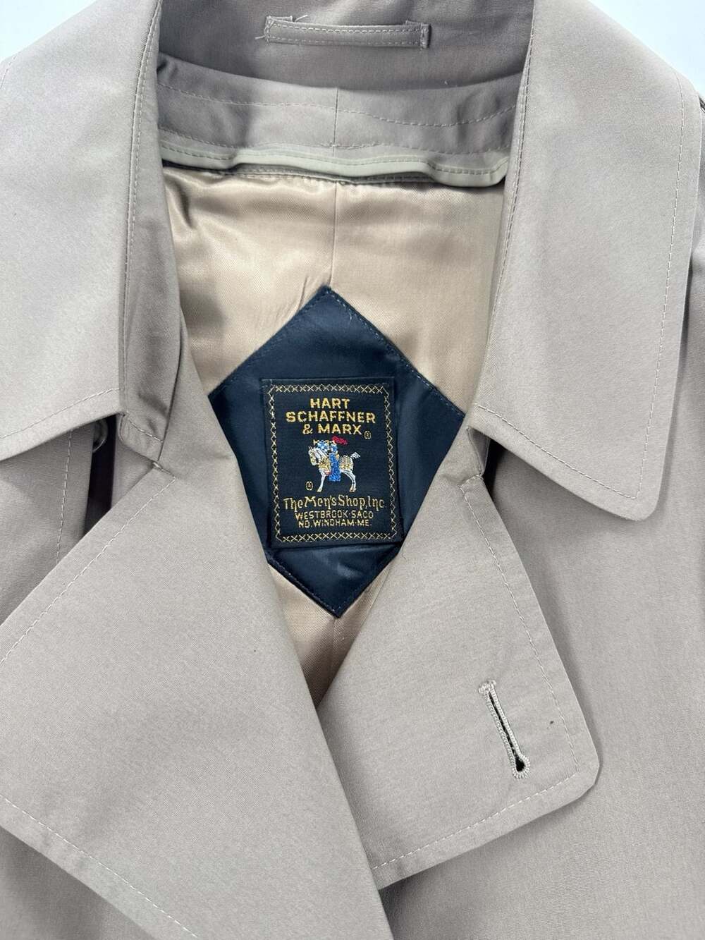 Hart Schaffner & Marx Trench Coat Tan